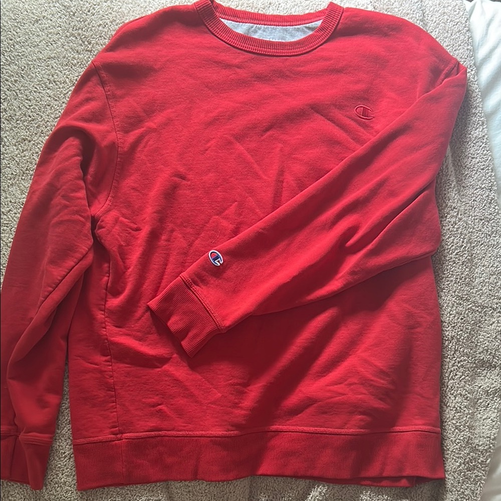 Champion Red Crewneck Sweater